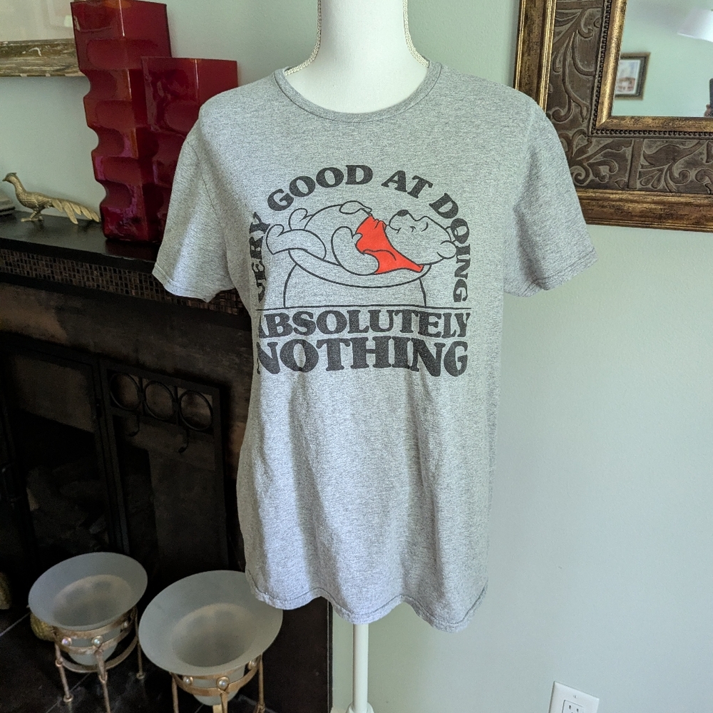 Disney Winnie The Pooh Very Good At Doing Absolutely Nothing T-Shirt Medium 79